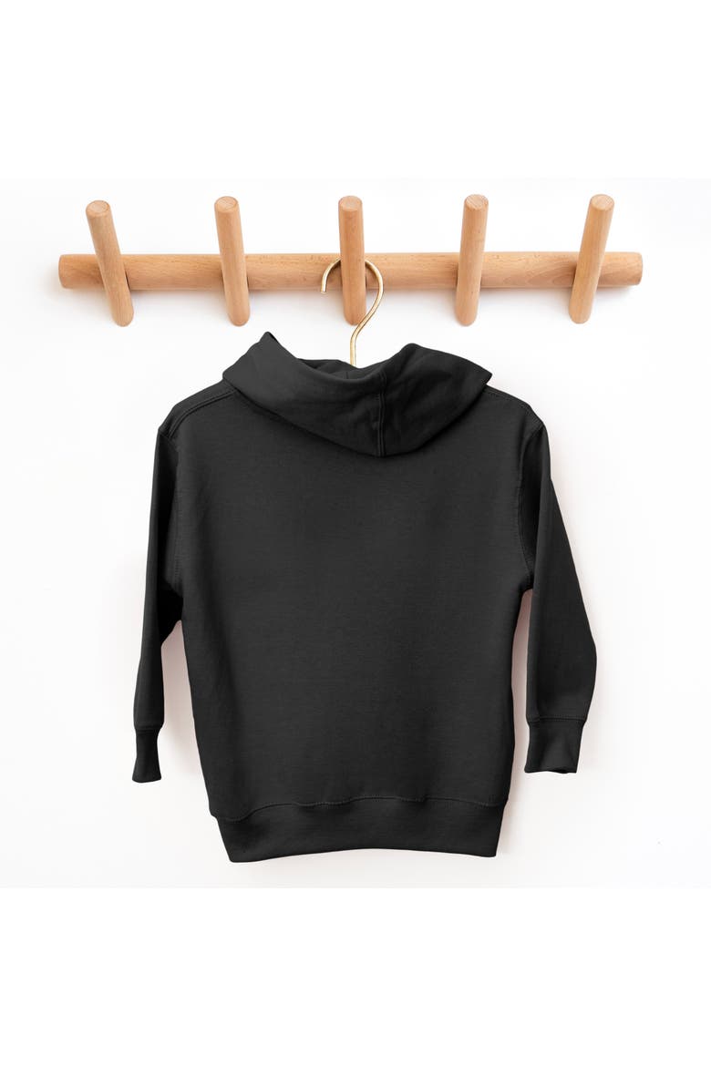 North Pole Varsity Outlines Toddler Hoodie, Alternate, color, Black
