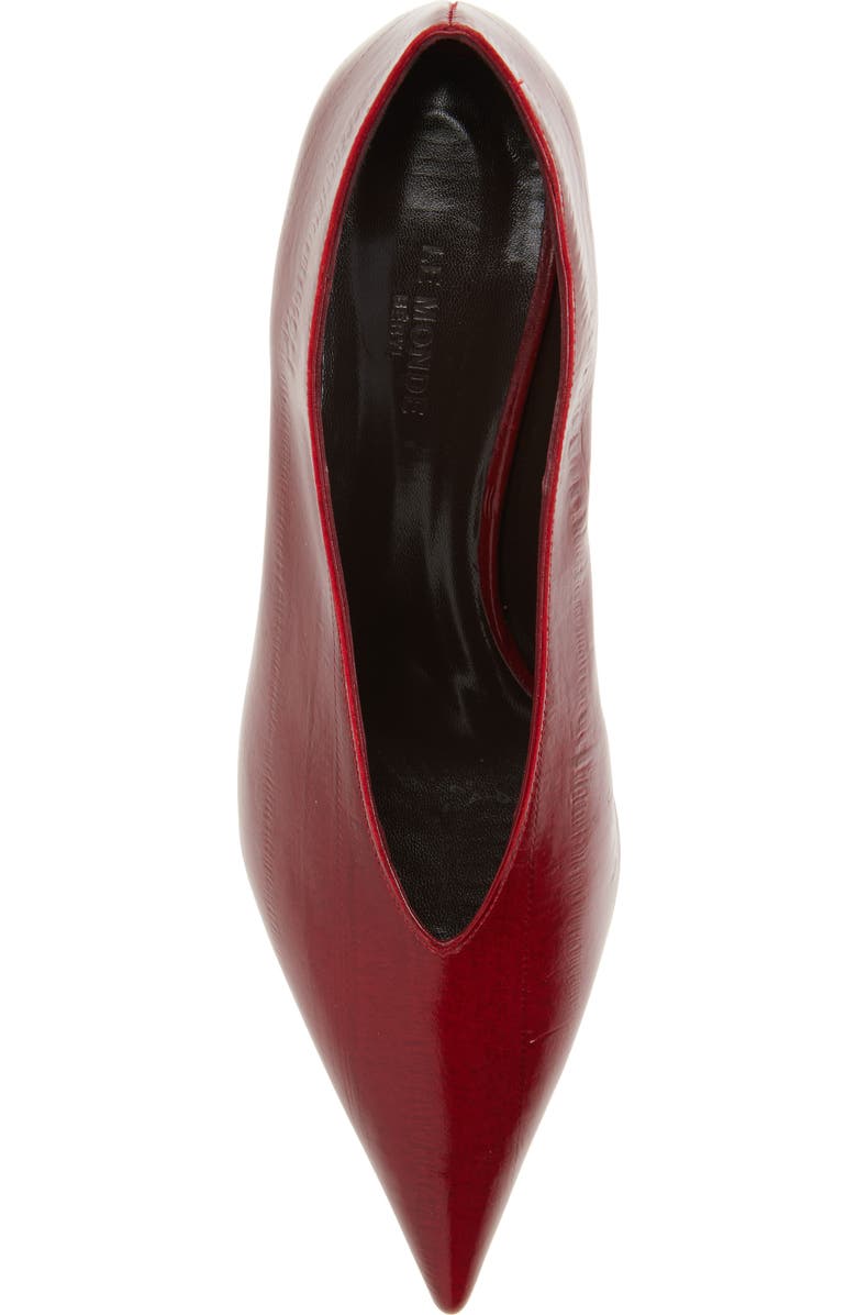 Le Monde Béryl Babouche Kitten Heel Pump, Alternate, color, Oxblood