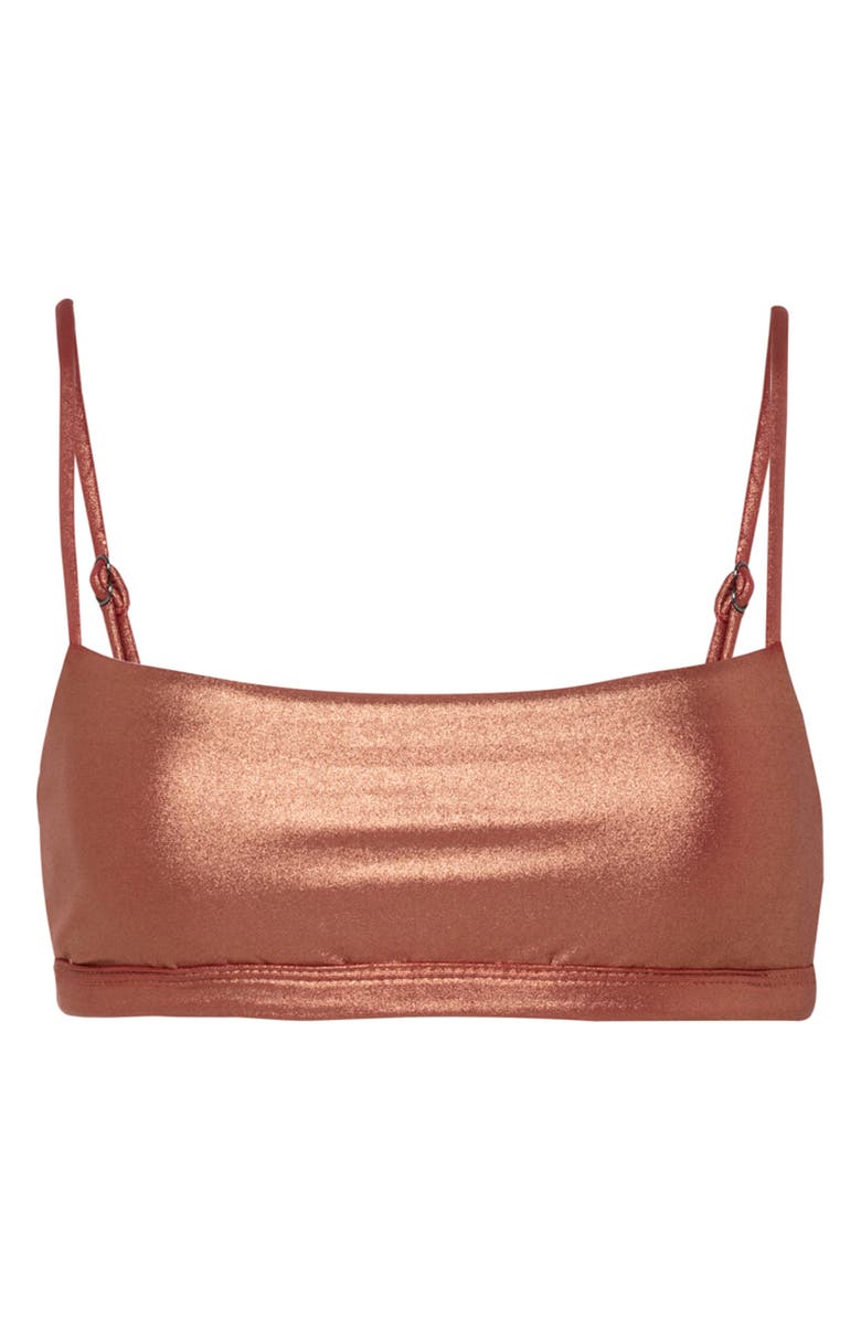 Maaji Rust Copper Cintra Reversible Bikini Top, Alternate, color,