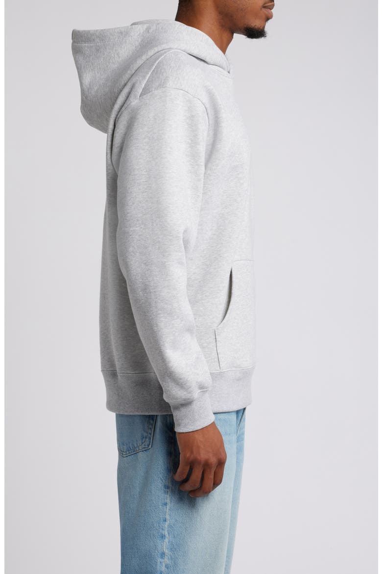 Fleece Hoodie, Alternate, color, GREY SOFT HEATHER