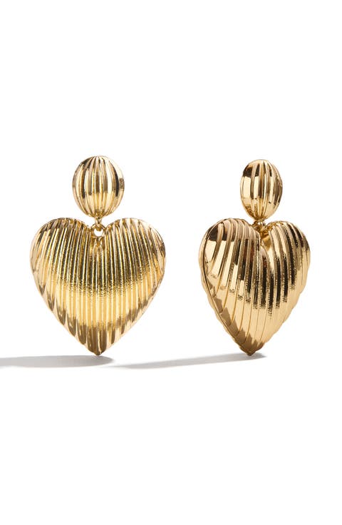 Heart of Gold Statement Earrings