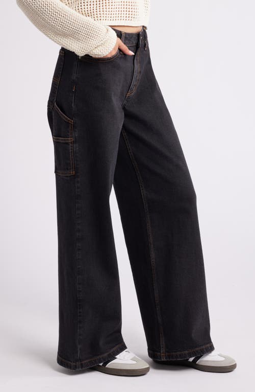 Bp. Baggy Carpenter Jeans In Warm Black