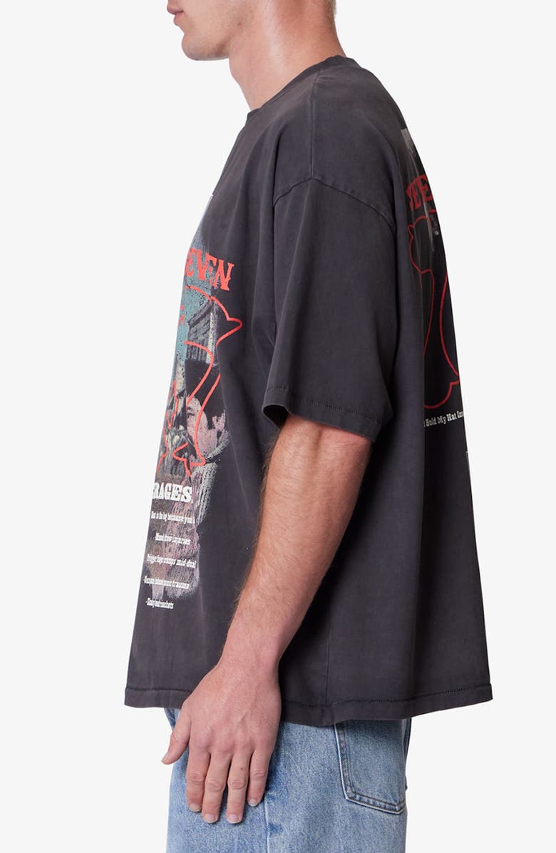 mnml 747 Graphic T-Shirt, Alternate, color, Washed Black