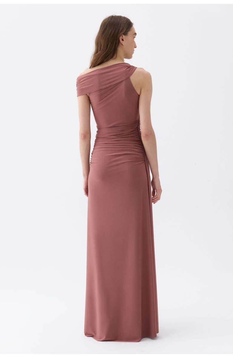 Nocturne Long Dress with Accessory Detail, Alternate, color, 