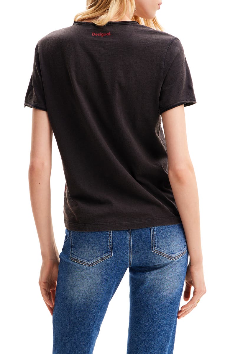 Desigual The Rolling Stones Rhinestone T-Shirt, Alternate, color, 