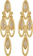 Vince Camuto Tiered Marquise Crystal Chandelier Earrings