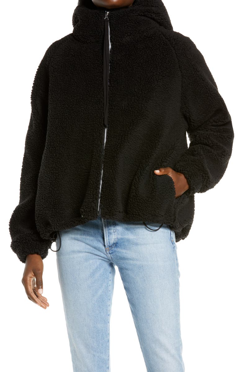 UGG<sup>®</sup> Olympia Faux Shearling Hooded Jacket, Alternate, color,