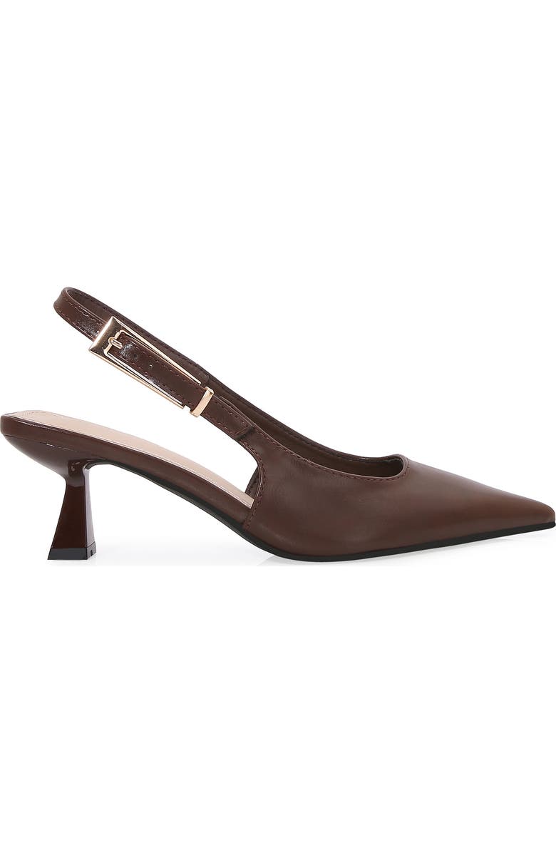BERNESS Cassandra Slingback Kitten Heel Pump, Alternate, color, Brown