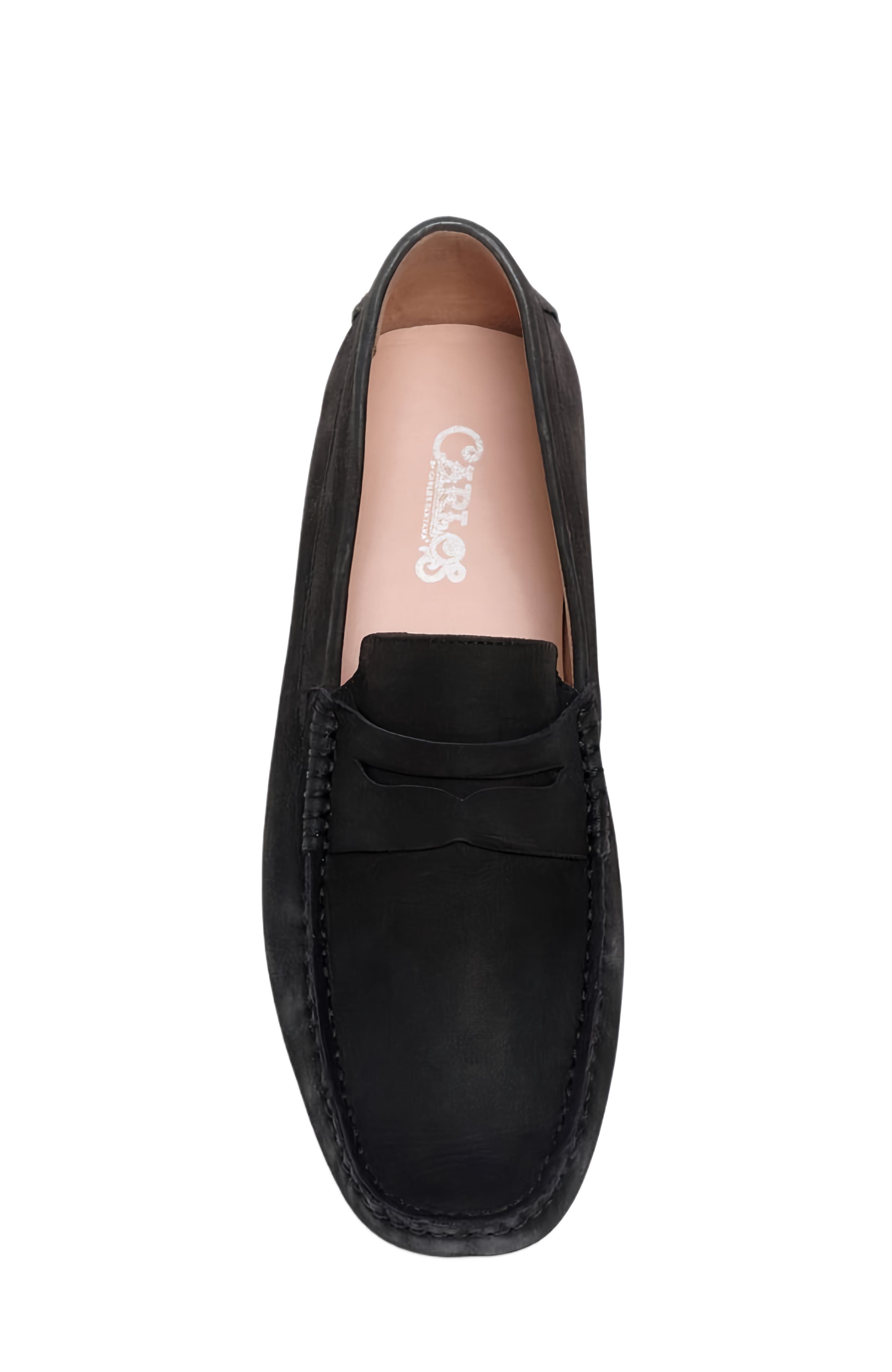 CARLOS SANTANA Ritchie Penny Loafer, Alternate, color, Black Nubuck