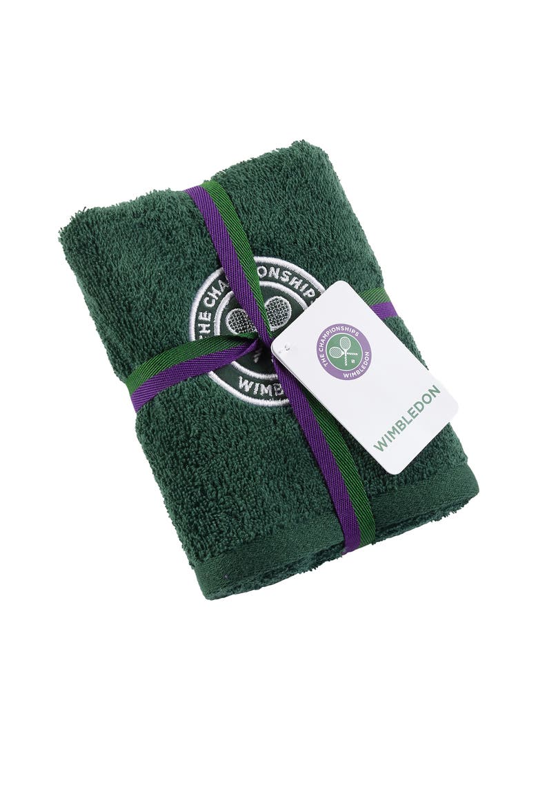 Wimbledon Luxury Cotton Iconic Guest Towels, Alternate, color, Green