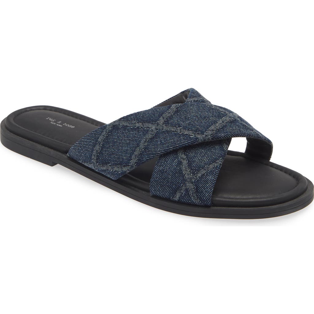 RAG & BONE RAG & BONE GEO CROSS STRAP SLIDE SANDAL