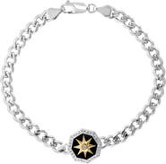 EFFY White Sapphire Pavé & Onyx Bracelet