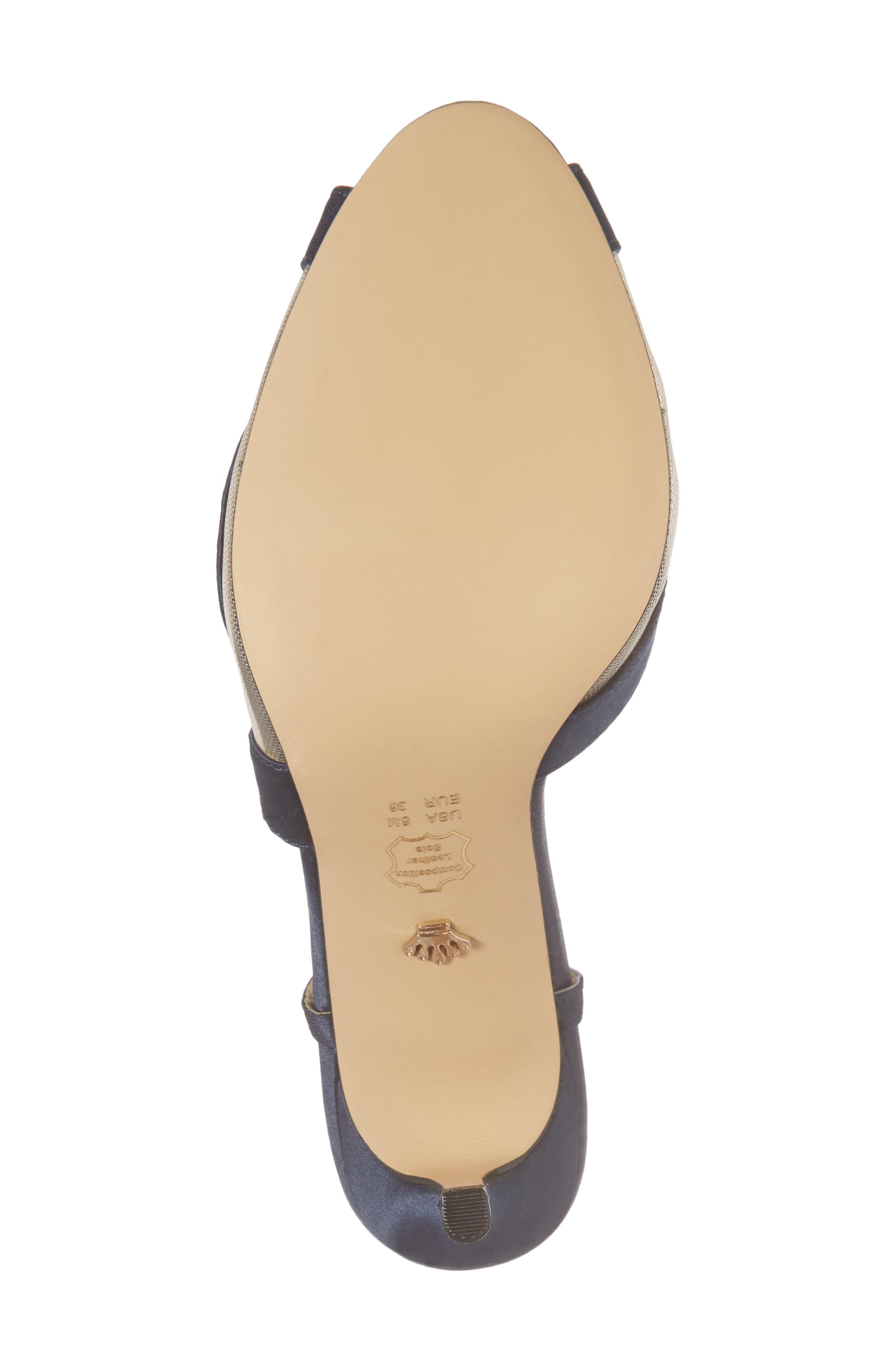 Regina Sandal, Alternate, color, NAVY SATIN