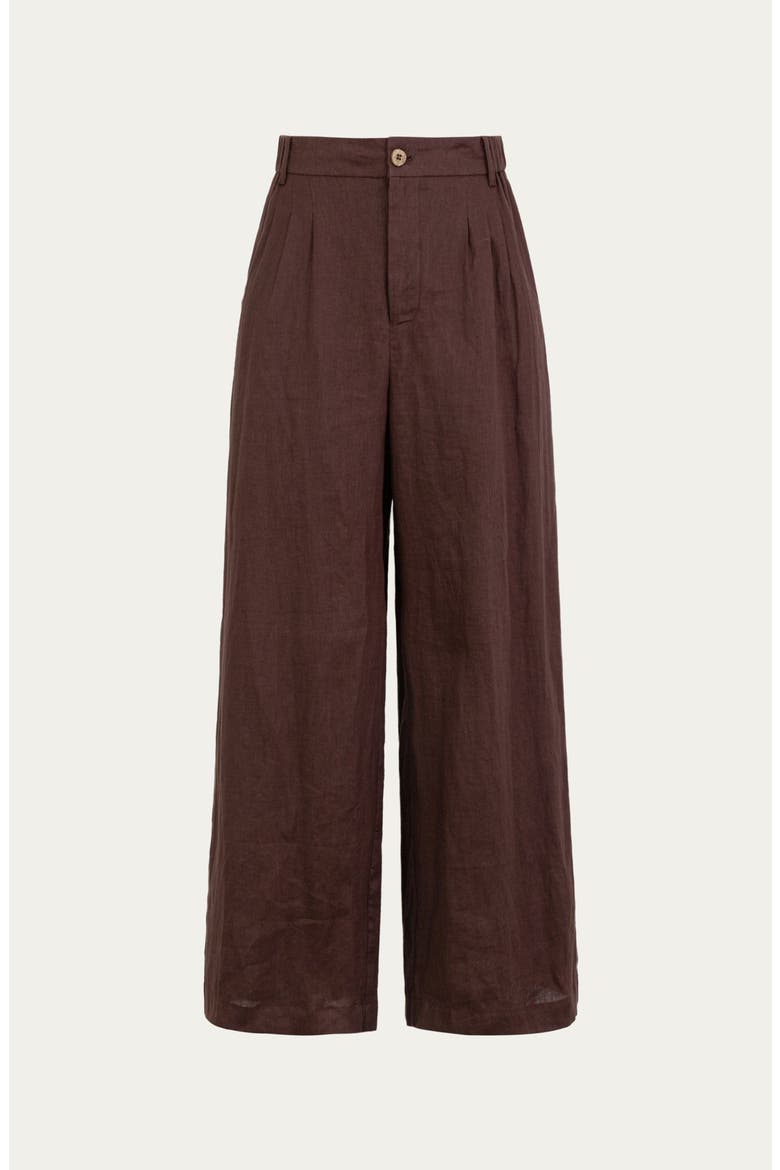 Hemp High Rise Pants, Alternate, color, espresso
