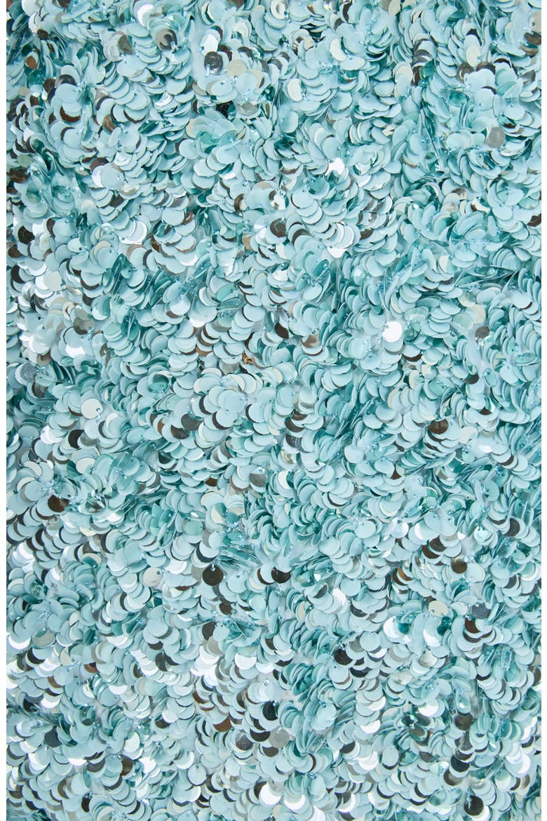 Sequin A-Line Miniskirt, Alternate, color, BLUE