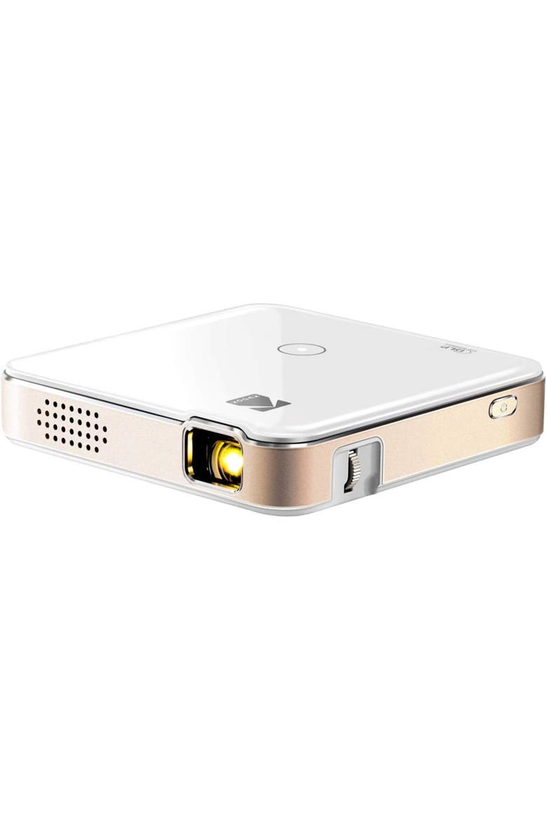 Luma 150 Pico Projector, Rechargeable Ultra Mini Projector with Built-In Speaker, Main, color, White