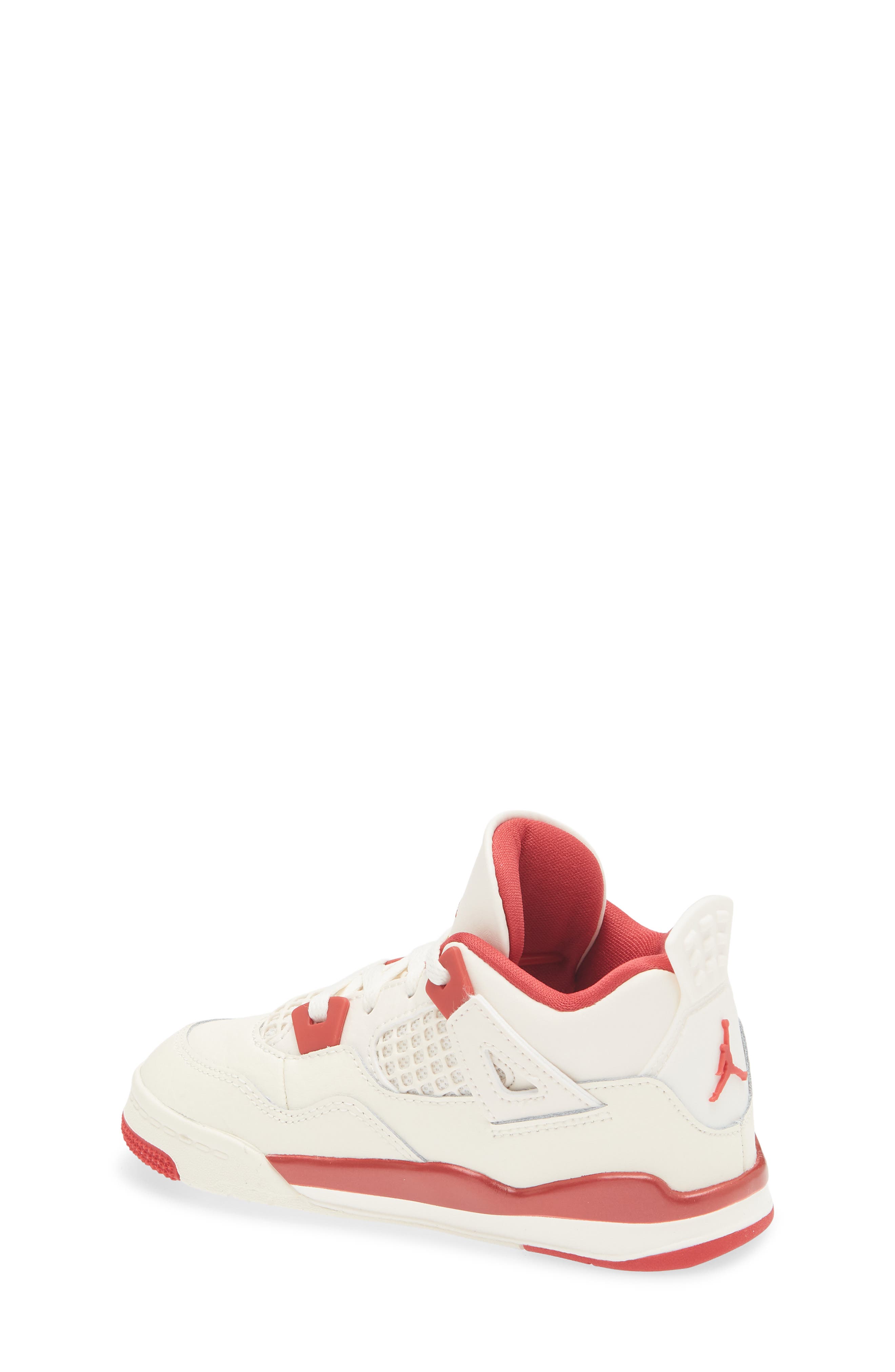 Jordan Kids' Jordan 4 Retro Sneaker, Alternate, color, Pale Ivory/ Sierra Red