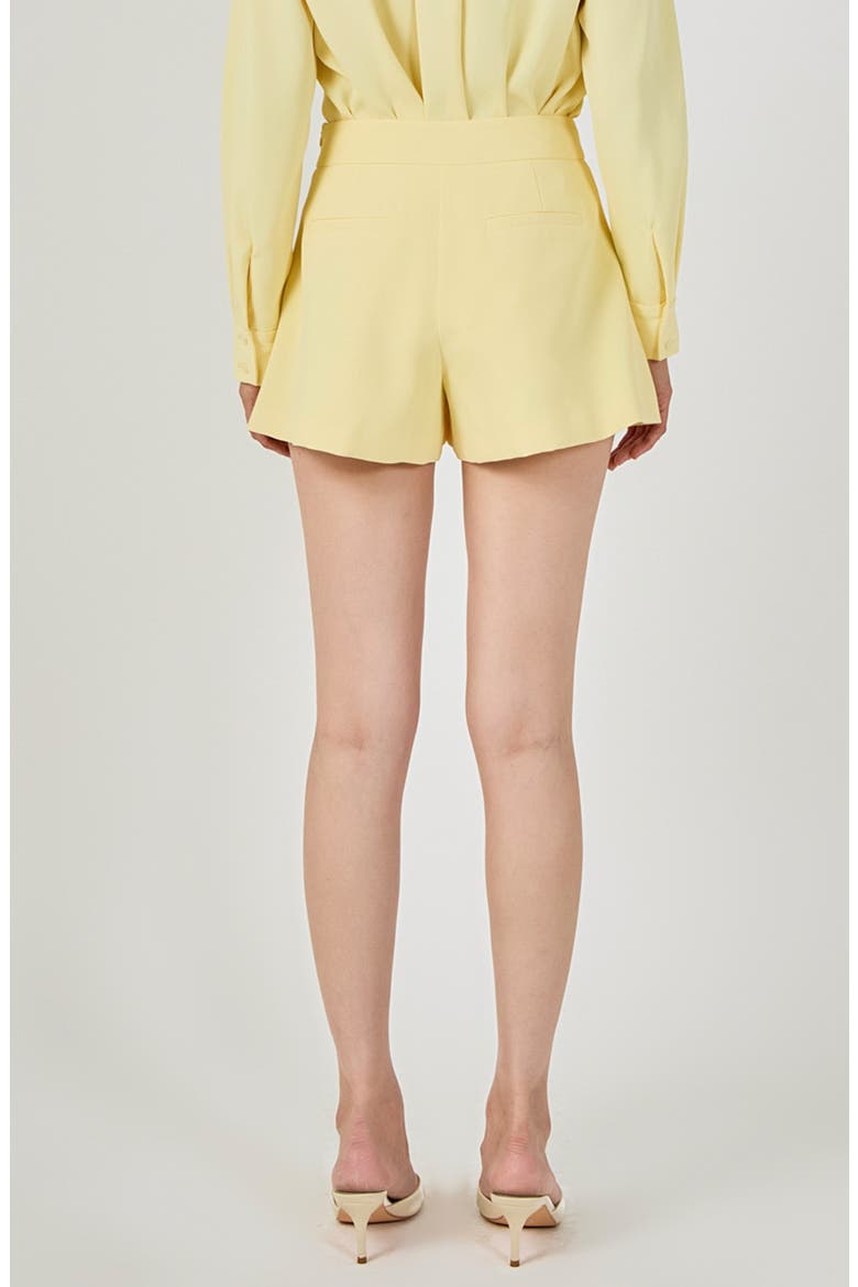 Mesh Pocket A-Line Shorts, Alternate, color, LIGHT YELLOW