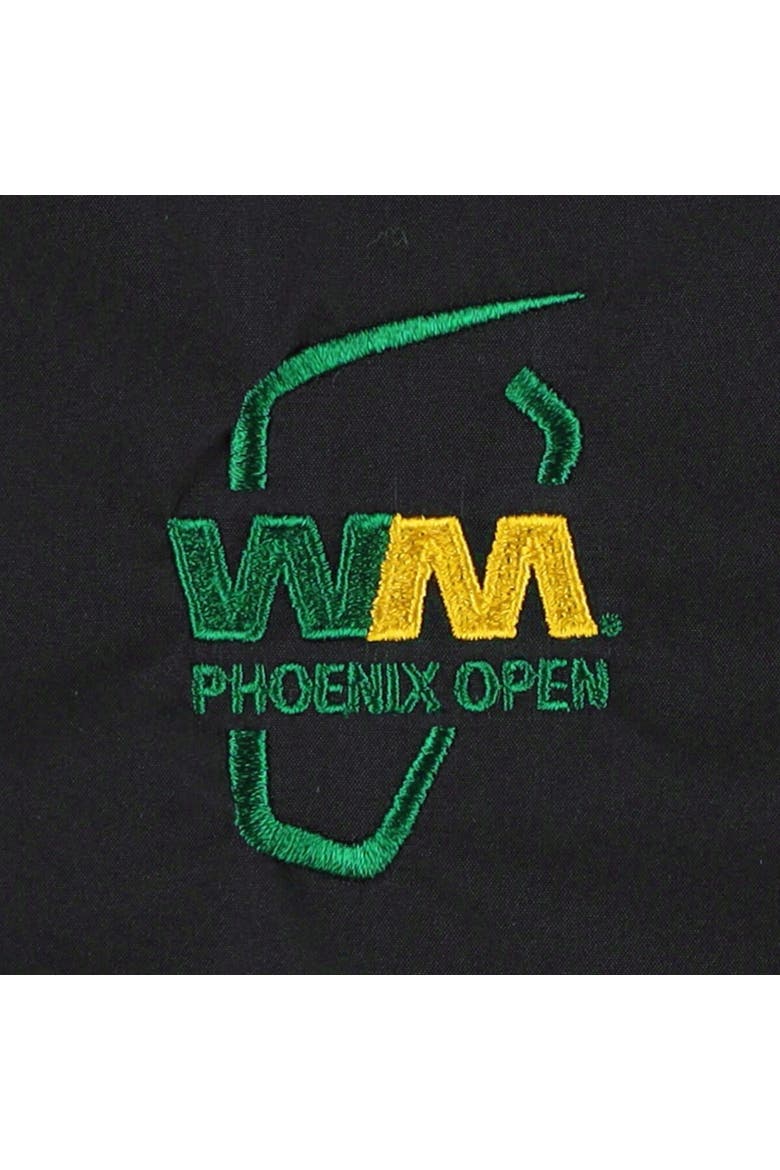 Men's Columbia Black WM Phoenix Open Big Shot Omni-Wick Short Sleeve Half-Zip Windbreaker Jacket, Alternate, color, Black