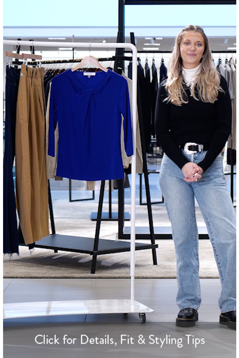 Sleeveless Twist Front Jersey Top video
