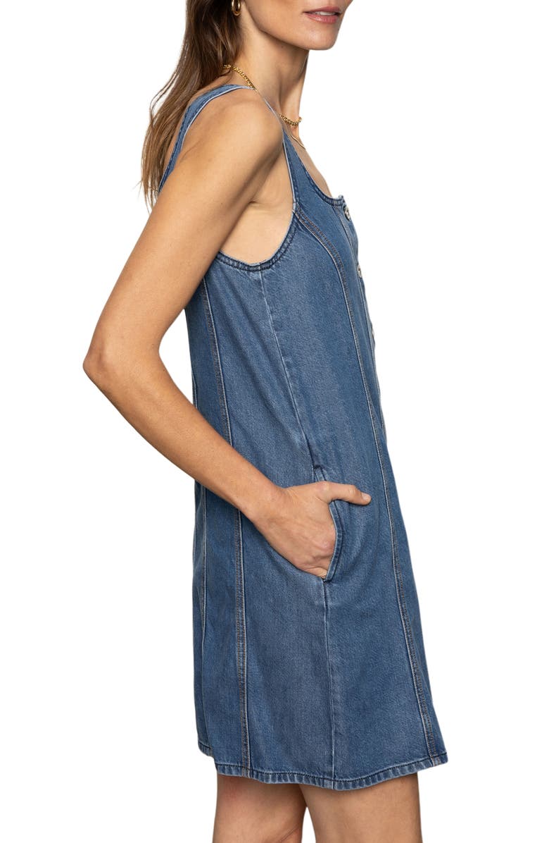 Sanctuary Blossom Denim Minidress, Alternate, color,