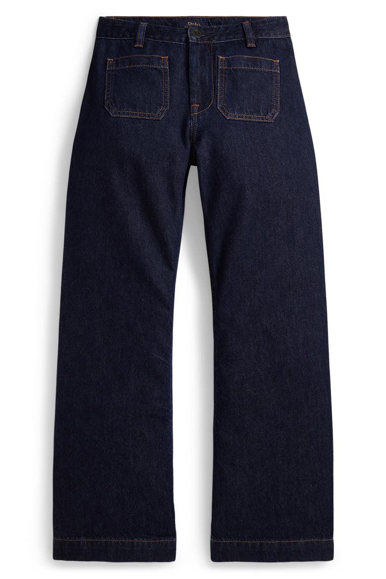 Kids' Flare Leg Jeans, Main, color, BLUE