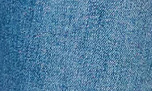 Gibsonlook Essential High Waist Raw Hem Crop Jeans In Medium Blue