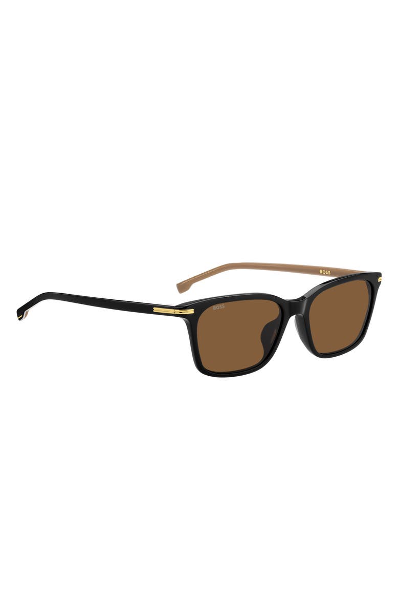 BOSS 56mm Square Sunglasses, Alternate, color,