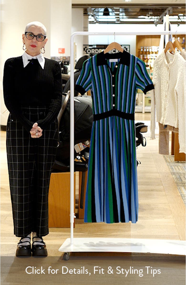 The Ana Stripe Sweater Dress, sales video thumbnail