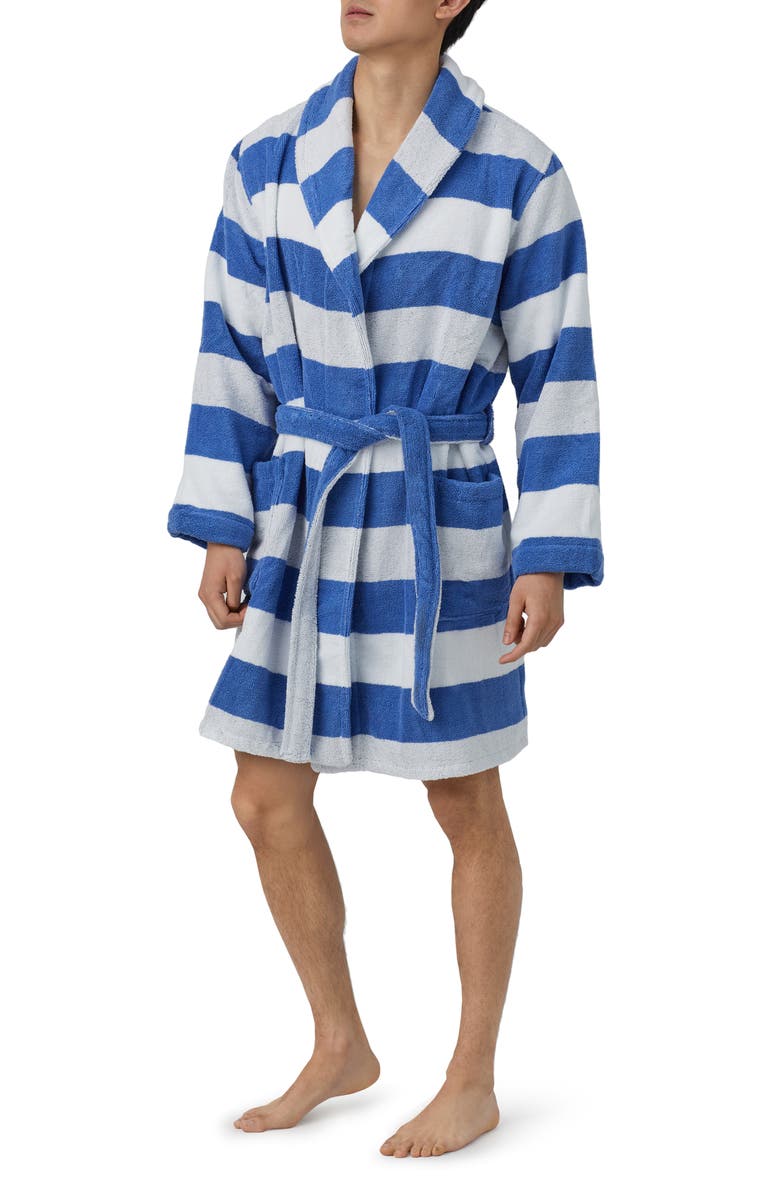 BedHead Pajamas Stripe Cotton Terry Robe, Main, color, 