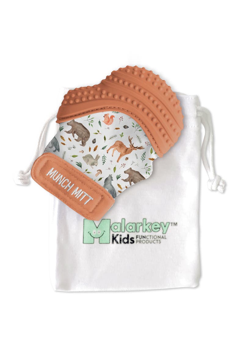 Teething Mitt, Alternate, color, WOODLAND
