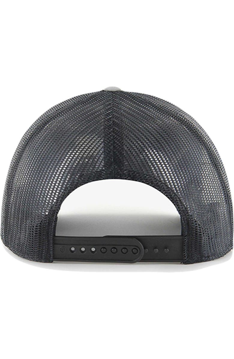 '47 Men's '47 Gray New York Yankees Secondary Trucker Snapback Hat, Alternate, color, 