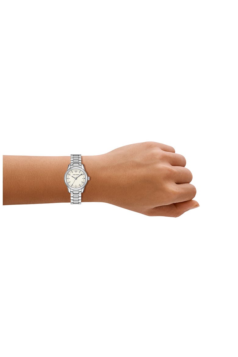 The Small Miller Bracelet Watch, 28mm, Alternate, color, SILVER