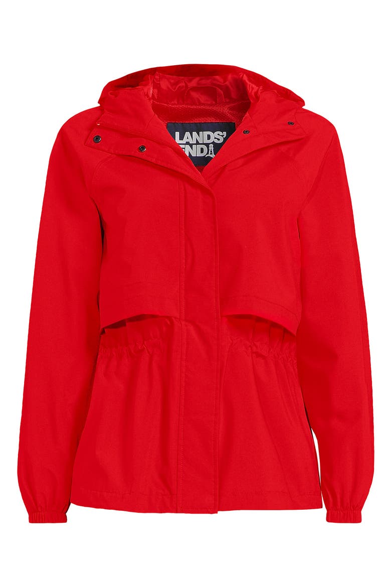 Squall Packable Rain Jacket, Alternate, color, Coral Red