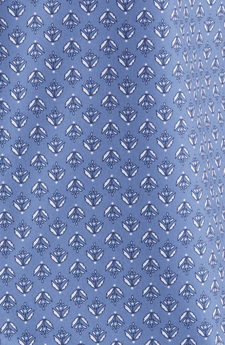 Mizzen+Main Leeward Trim Fit Print Short Sleeve Button-Up Shirt, Alternate, color, Coastal Fjord Fern Geo