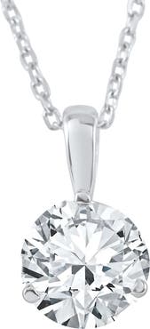 Bliss Diamond 1/2 ct Solitaire Lab Grown Diamond Pendant available in 14K and Platinum