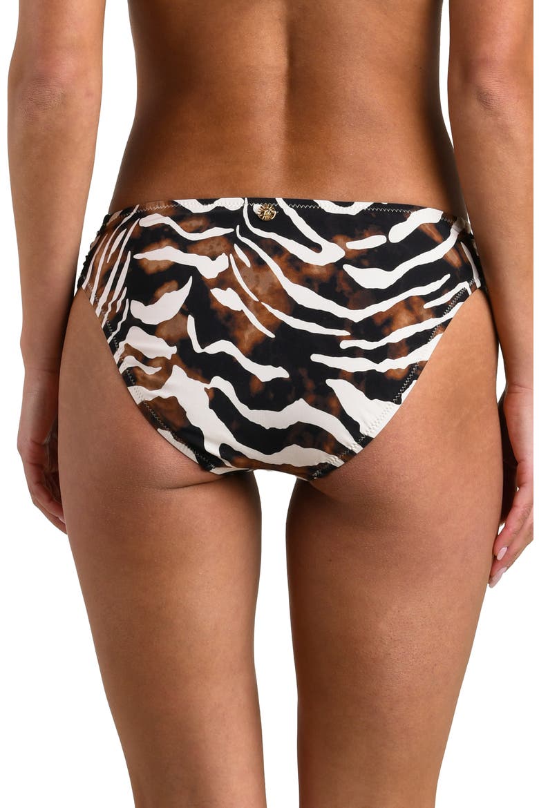 Nightlife Ruched Bikini Bottoms, Alternate, color, MULTI