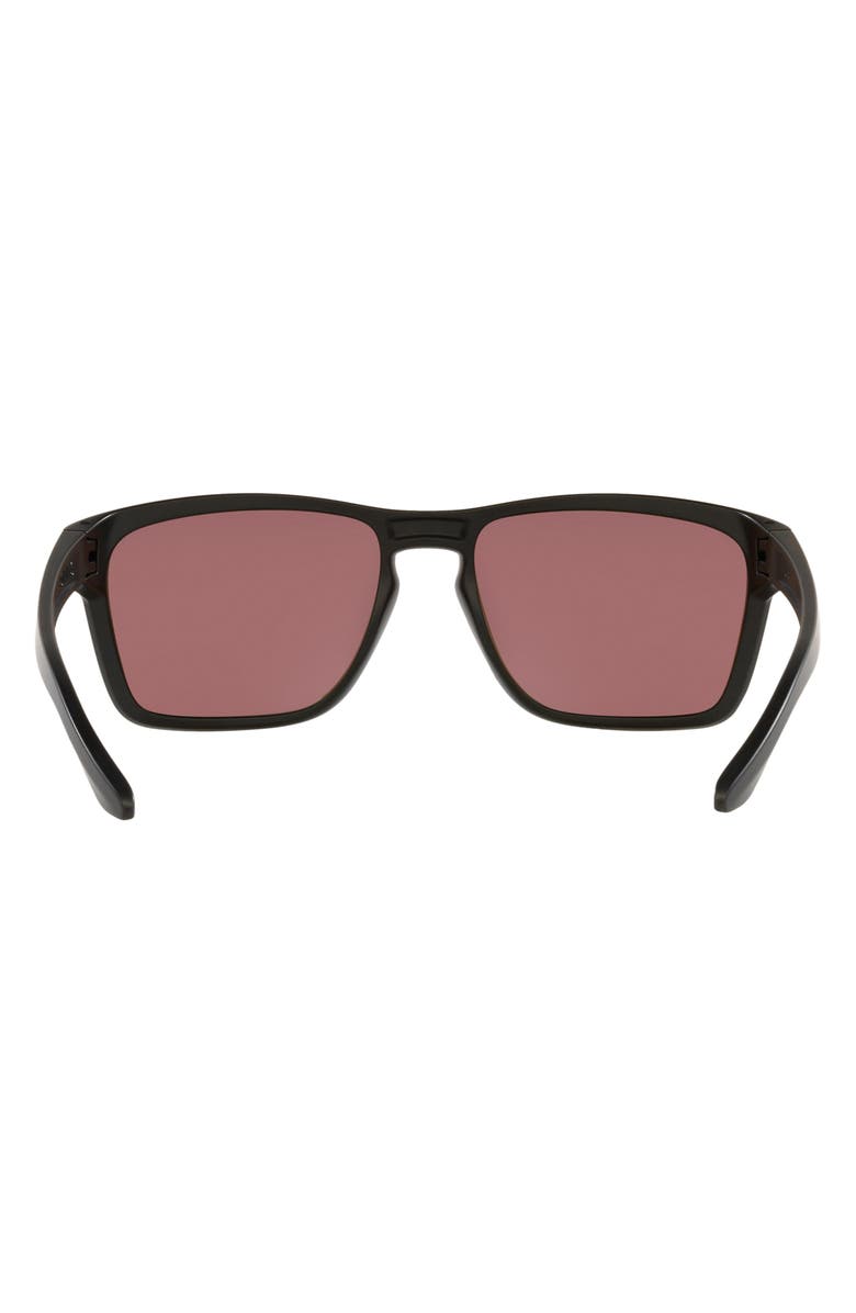 Oakley Sylas 60mm Prizm<sup>™</sup> Polarized Rectangular Sunglasses, Alternate, color, Matte Black