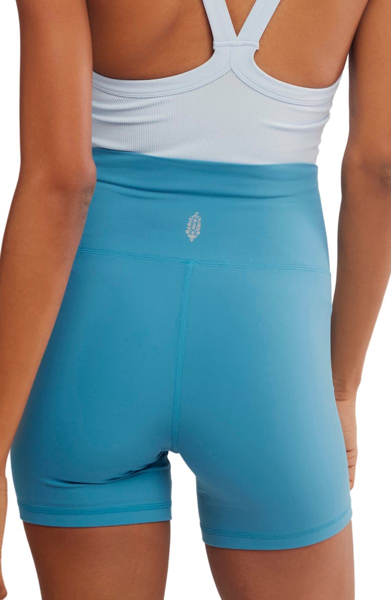 Free People FP Movement Never Better Bike Shorts, Alternate, color, Celestrial Blue