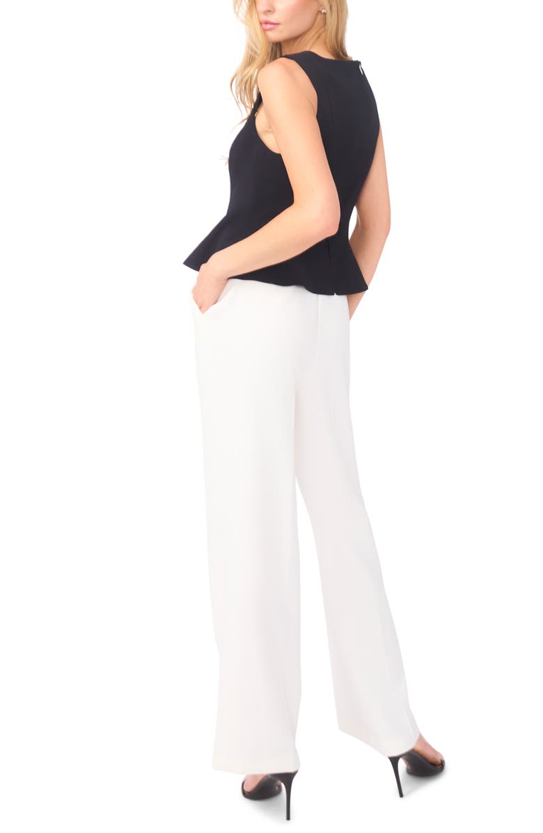 Parker Sleeveless Peplum Top, Alternate, color, Rich Black