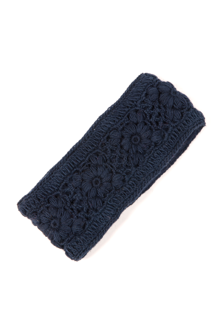 Flower Crochet Headband- SOLIDS, Alternate, color, White