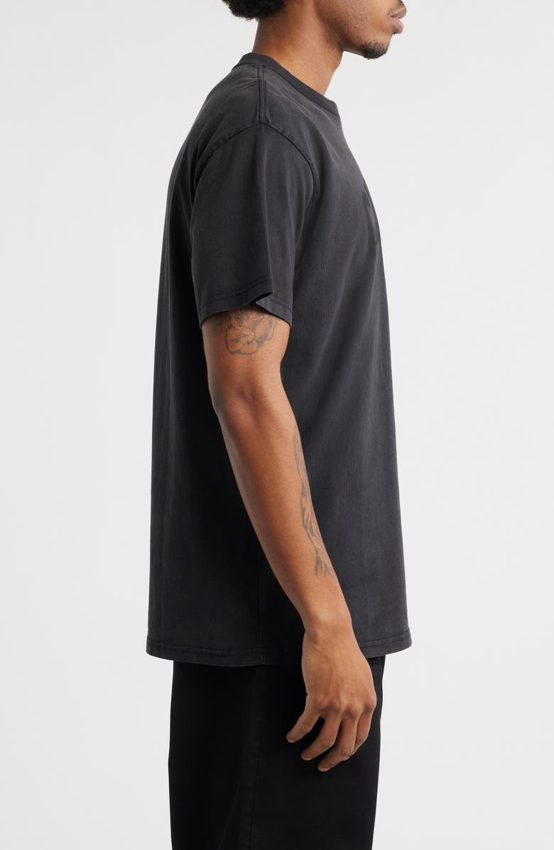 Carhartt Work In Progress Faded Ponds Corps Organic Cotton Graphic T-Shirt, Alternate, color, Black (Heavy Stone Wash)