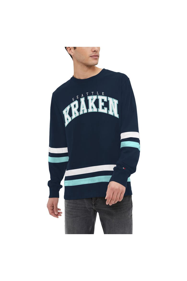 Men's Tommy Hilfiger Navy Seattle Kraken Nolan Long Sleeve T-Shirt, Main, color, Navy
