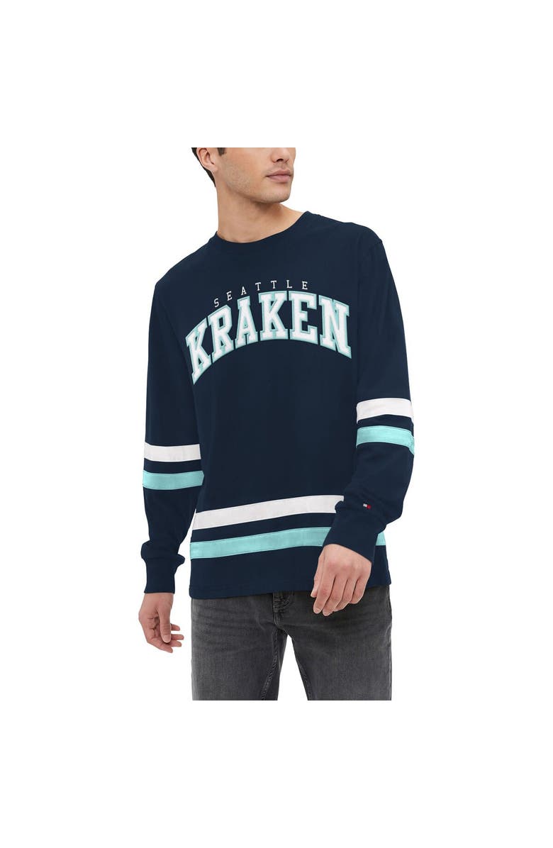 Tommy Hilfiger Men's Tommy Hilfiger Navy Seattle Kraken Nolan Long Sleeve T-Shirt, Main, color, Navy