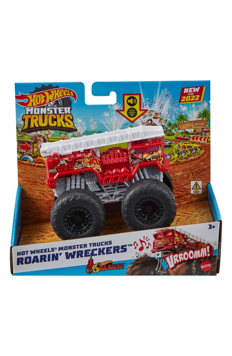 Mattel Hot Wheels<sup>®</sup> Monster Trucks Roarin' Wreckers 5 Alarm Fire Truck, Alternate, color, 