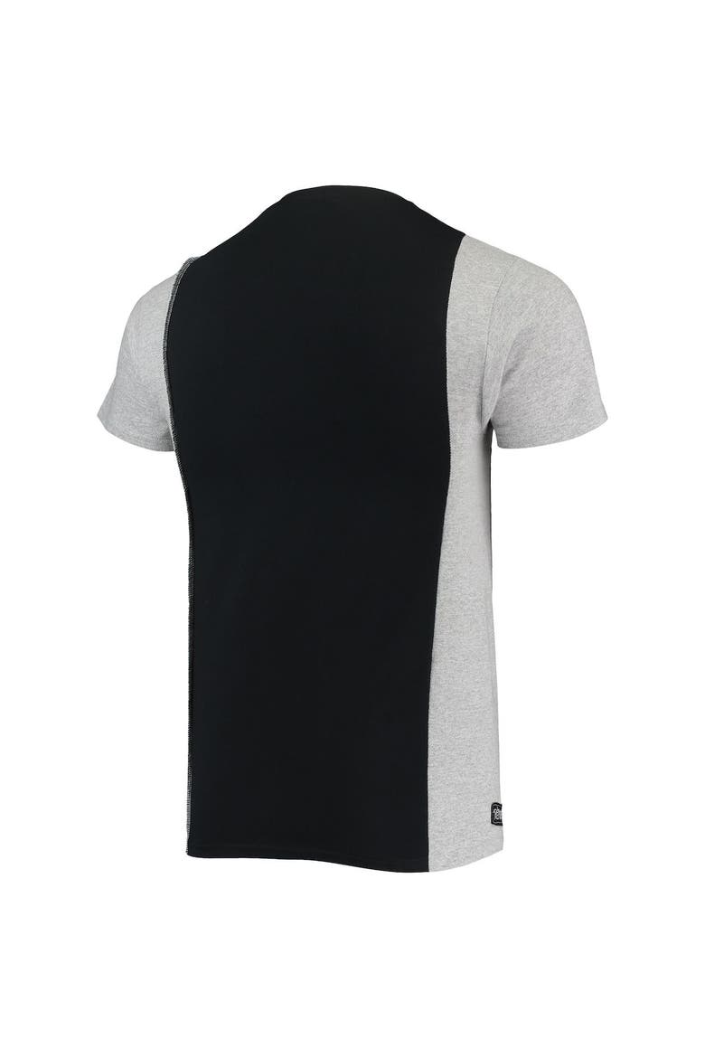 Men's Refried Apparel Black/Heathered Gray New York Jets Sustainable Split T-Shirt, Alternate, color, Black