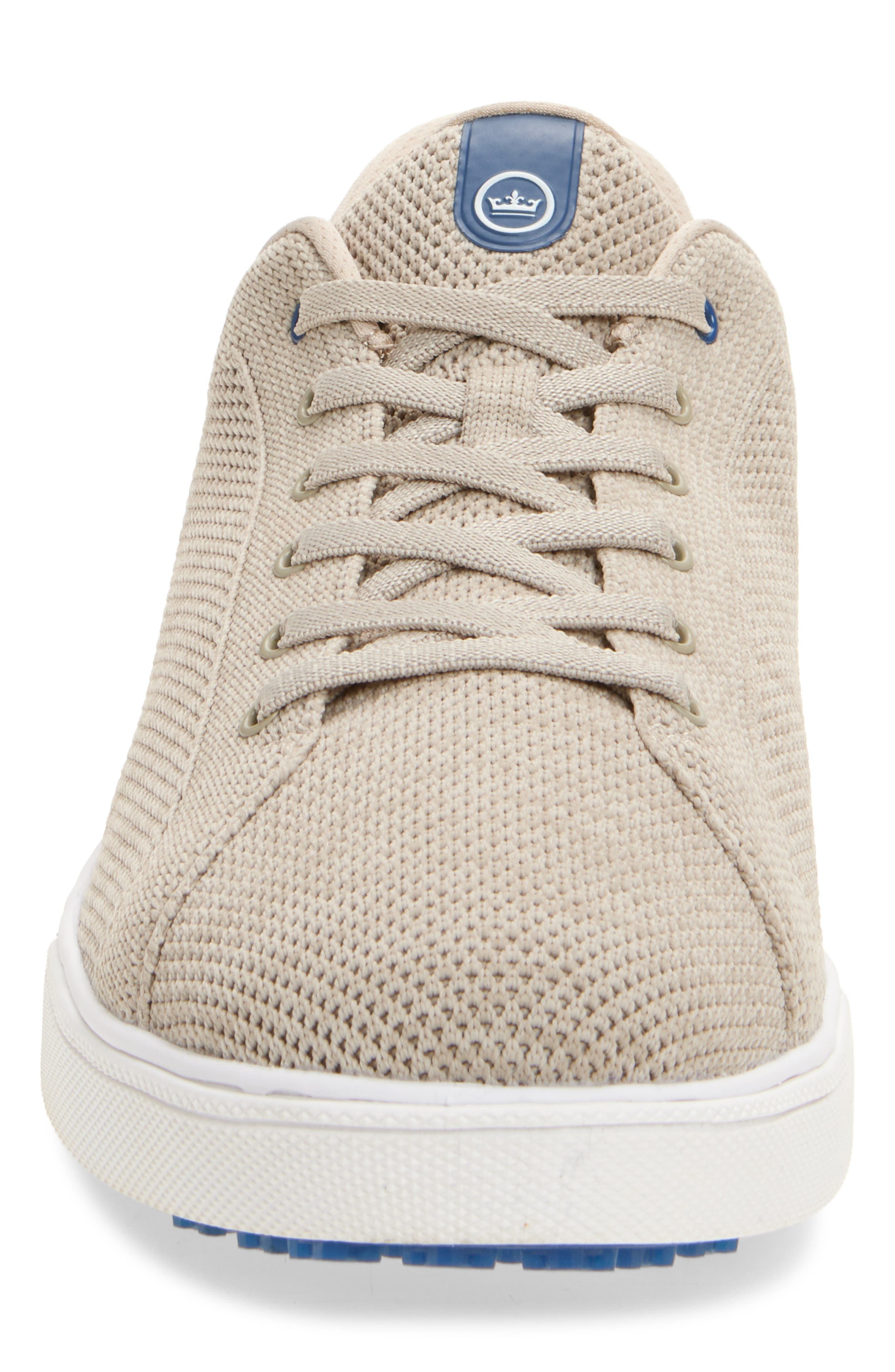 Peter Millar Drift Hybrid Water Resistant Knit Golf Shoe, Alternate, color, Stone