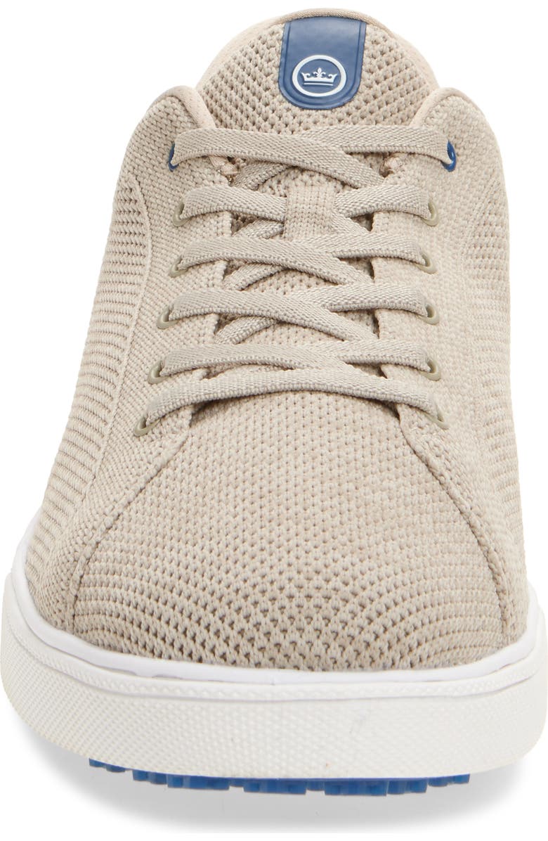 Peter Millar Drift Hybrid Water Resistant Knit Golf Shoe, Alternate, color, Stone