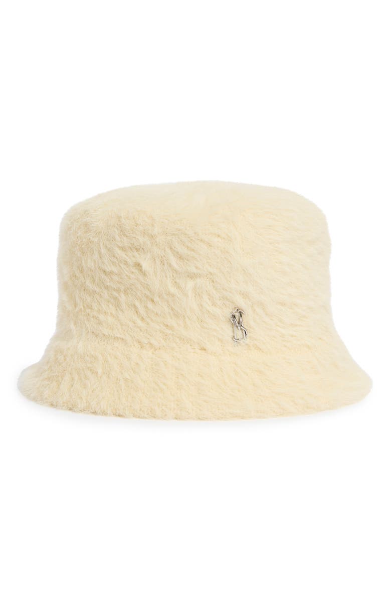 Steve Madden Soft Fuzzy Bucket Hat, Main, color, Pannacotta