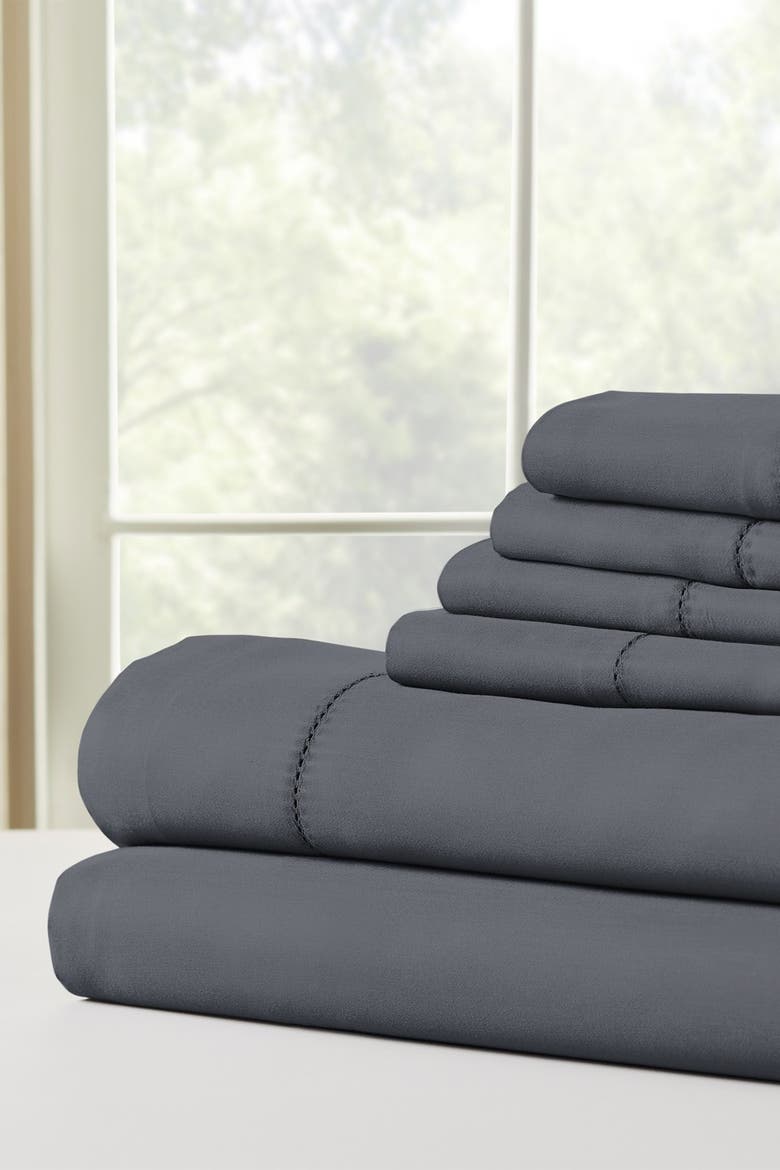 1200 Thread Count Tri-Blend Sheet Set, Alternate, color, SILVER